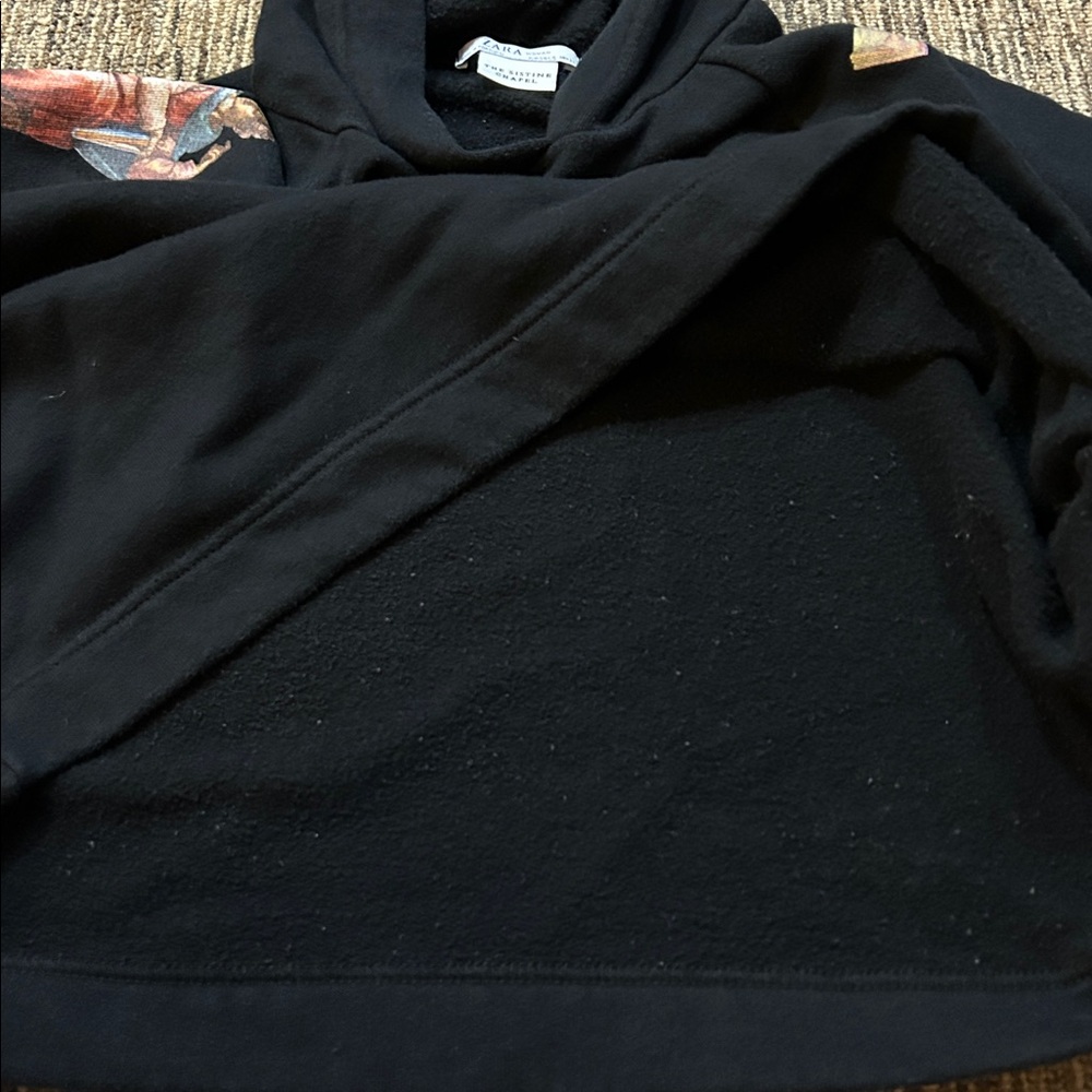 ZARA Sistine Chapel Cropped Hoodie - Picture 10 of 13
